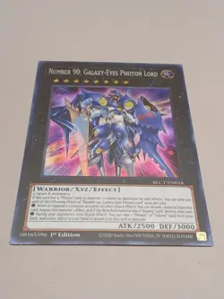 Yugioh Number 90: Galaxy-Eyes Photon Lord BLC1-EN018 Ultra Rare 1st Ed SILVER NM - Image 1