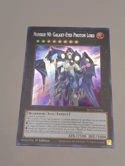 Yugioh Number 90: Galaxy-Eyes Photon Lord BLC1-EN018 Ultra Rare 1st Ed SILVER NM - Image 2