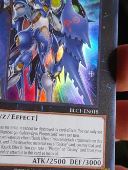 Yugioh Number 90: Galaxy-Eyes Photon Lord BLC1-EN018 Ultra Rare 1st Ed SILVER NM - Image 4