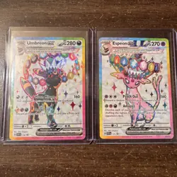 Pokemon Umbreon & Espeon Ex - 176 & 175 SV: Scarlet & Violet Promo Cards - Image 1