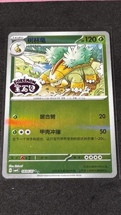 Grotle CBB4C 0806/07 Chinese gem pack Vol. 4 Stamped reverse holo pokemon card - Image 1