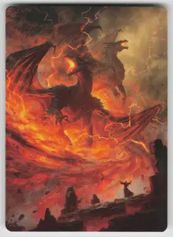 Rite of the Dragoncaller Art Card (/54) Normal S Art Series: Foundations 38 NM - Image 1