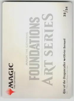 Rite of the Dragoncaller Art Card (/54) Normal S Art Series: Foundations 38 NM - Image 2