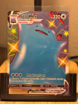 Pokemon Card Shiny Ditto VMAX SV119/ SV122 Full Art Holo Shining Fates NM TCG - Image 1
