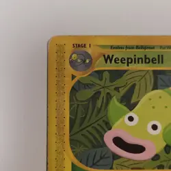 Weepinbell 065/147 regular Aquapolis Pokemon TCG Card 2002 - Image 2