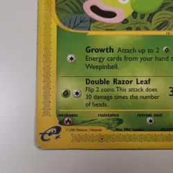 Weepinbell 065/147 regular Aquapolis Pokemon TCG Card 2002 - Image 5