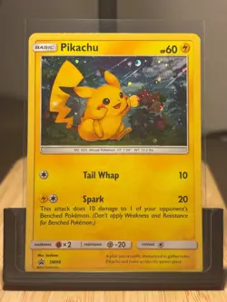 Pokemon Pikachu Promo Holo SM-P Sun & Moon SM86 Basic 60HP English Card - Image 1
