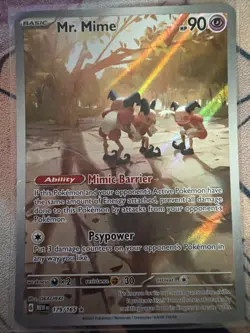Pokemon Mr. Mime IR SV Scarlet & Violet 151 Card 179/165 - Image 1