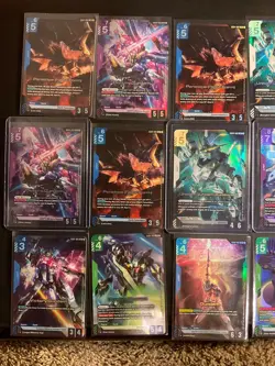 Gundam TCG 14 LR cards Destiny Gundam, Unicorn Gundam etc N/M - Image 2