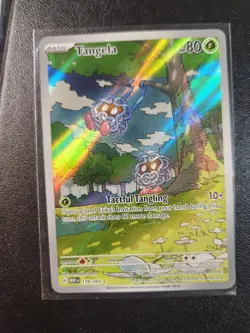 Pokemon TCG Tangela Scarlet & Violet Holo Illustration Rare Card 178/165 - Image 1
