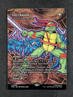 2026 Magic The Gathering - LEO'S KATANA Reg. Teenage Mutant Ninja Turtle #0018 B - Image 1