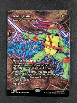 2026 Magic The Gathering - LEO'S KATANA Reg. Teenage Mutant Ninja Turtle #0018 A - Image 1