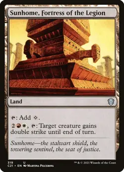 Sunhome Fortress of the Legion - MtG Commander 2021 - U319 NM 2021 - Image 1