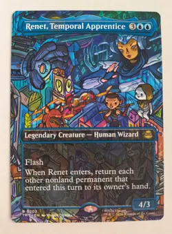 MTG Renet, Temporal Apprentice - Borderless - NM/Unplayed - TMNT - Image 1