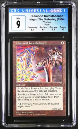 DIAMOND KALEIDOSCOPE Visions Rare Reserved List CGC 9 MTG [Nostalgium] - Image 1