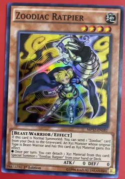 Yugioh Zoodiac Ratpier MP17-EN181 - Super Rare 1st Edition - Image 1
