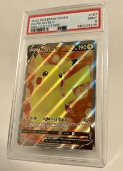 Pikachu V⚡ PSA 9 - #157 Brilliant Stars Pokemon TCG 2022 - Image 3