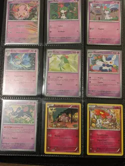 100 Pokemon TCG Lot Cute Cutie Cards Pink Fairy Eevee Tandemaus + More NO DUPES - Image 1