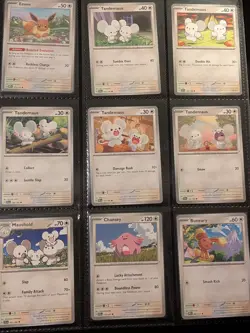 100 Pokemon TCG Lot Cute Cutie Cards Pink Fairy Eevee Tandemaus + More NO DUPES - Image 4
