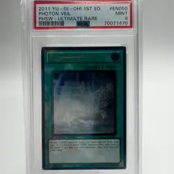Yugioh 2011 Photon Veil PHSW-EN050 Photon Shockwave Ultimate Rare PSA 9 - Image 1