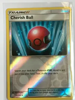 Cherish Ball Reverse HOLO Uncommon Trainer 191/236 SM Unified Minds Pokemon NM - Image 1