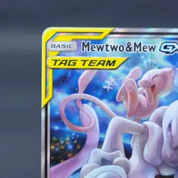 Pokemon TCG Mewtwo & Mew GX SM191 Sun & Moon Promo Tag Team Holo - Image 2