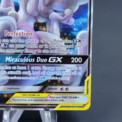 Pokemon TCG Mewtwo & Mew GX SM191 Sun & Moon Promo Tag Team Holo - Image 4