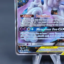 Pokemon TCG Mewtwo & Mew GX SM191 Sun & Moon Promo Tag Team Holo - Image 5