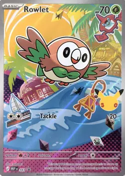 Rowlet - 043 043 Holo Promo ME: Mega Evolution Promo Pokemon Near Mint - Image 1