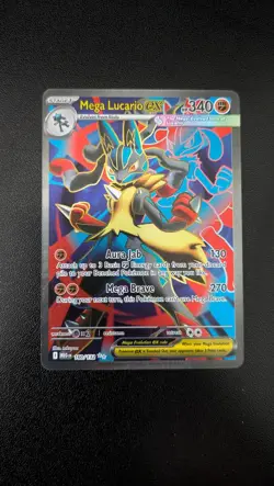 Mega Lucario ex 160/132 Ultra Rare Mega Evolution Pokemon Near Mint - Image 1