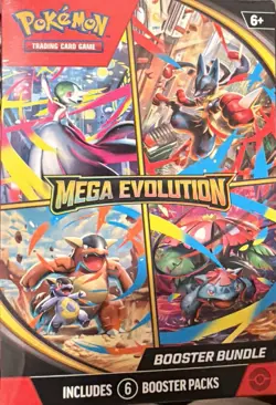 Pokemon Mega Evolution Booster Bundle Box 6 Booster Packs - Image 1