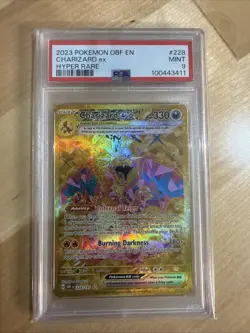 2023 English Pokemon Obsidian Flames HR Holo CHARIZARD 228/197 PSA 9 MINT - Image 1