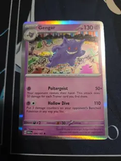 Gengar # 094/165 Holo Rare - Scarlet And Violet 151 Pokemon - Image 1