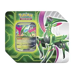 Pokemon Paradox Clash Tin Iron Leaves Ex Sealed Tin w/ 5 Booster Packs (Sealed) - Image 1