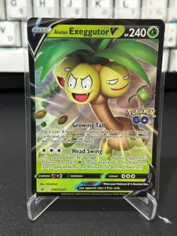 Alolan Exeggutor V SWSH225 Pokemon Go Holo Black Star Promo - Image 1