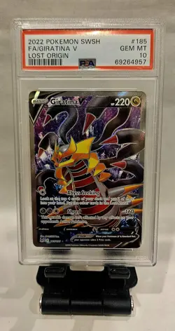 2022 POKEMON GIRATINA V FULL ART LOST ORIGIN #185 PSA 10 GEM MINT - Image 1