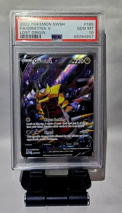 2022 POKEMON GIRATINA V FULL ART LOST ORIGIN #185 PSA 10 GEM MINT - Image 3