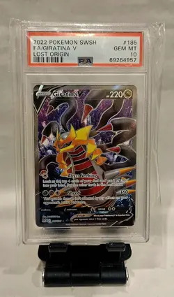 2022 POKEMON GIRATINA V FULL ART LOST ORIGIN #185 PSA 10 GEM MINT - Image 4