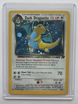 Dark Dragonite Team Rocket 5/82 Holo Pokemon Rare English - Image 2