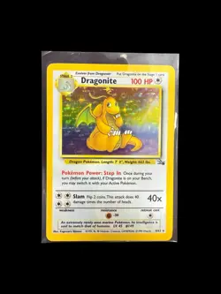 Wizards of the Coast Pokemon TCG Fossil Dragonite Holo Rare 4/62 1999 EN - Image 1