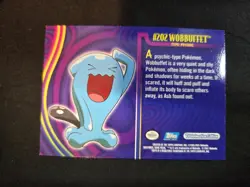 Pokemon Topps Johto Series 3 Holo Foil #202 Wobbuffet - MINT! BLUE LOGO 1ST ED. - Image 2