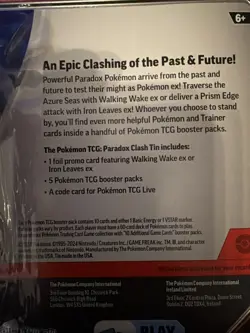 Pokemon TCG Walking Wake EX Paradox Clash Tin Factory Sealed - Image 4