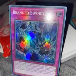 Yugioh ! Branded Sword SDAZ-EN031 1st Edition Ultra Rare - Image 1