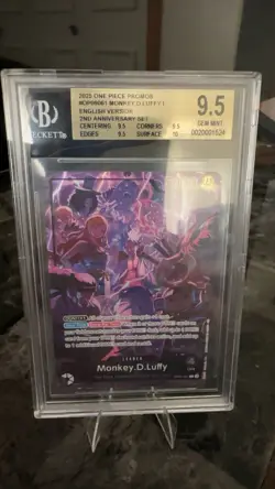 Monkey D. Luffy 2025 One Piece 2nd Anniversary Promo Leader #OP09-061 BGS 9.5 - Image 1