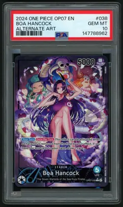 2024 ONE PIECE BOA HANCOCK ALT. ART OP07-500 YEARS IN THE FUTURE #038 PSA 10 - Image 1
