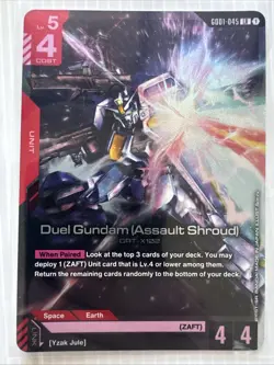 Gundam Card Game Duel Gundam (Assault Shroud) Newtype Rising GD01-045 LR - Image 1