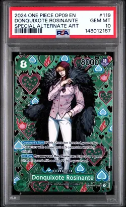 2024 ONE PIECE DONQUIXOTE ROSINANTE SAR EMPERORS IN THE NEW WORLD #119 PSA 10 - Image 1