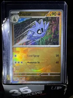 Pokemon TCG Prismatic Evolutions Pupitar Reverse Holo Card 048/131 Pokeball - Image 1