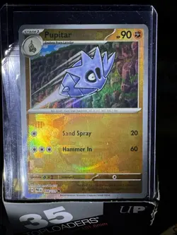 Pokemon TCG Prismatic Evolutions Pupitar Reverse Holo Card 048/131 Pokeball - Image 2