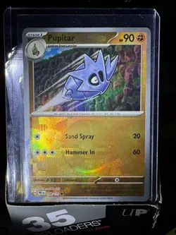 Pokemon TCG Prismatic Evolutions Pupitar Reverse Holo Card 048/131 Pokeball - Image 3